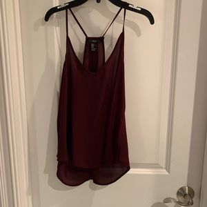 Forever 21 maroon tank top